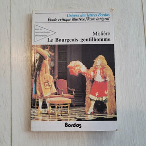 Moliere  Le Bourgeois Gentilhomme Paperback Bordos French Play